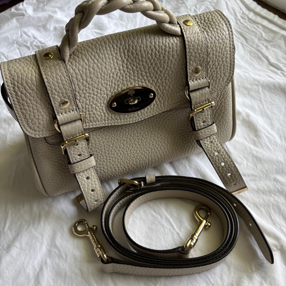 Mulberry Mini Alexa in Chalk - Picture 10 of 17